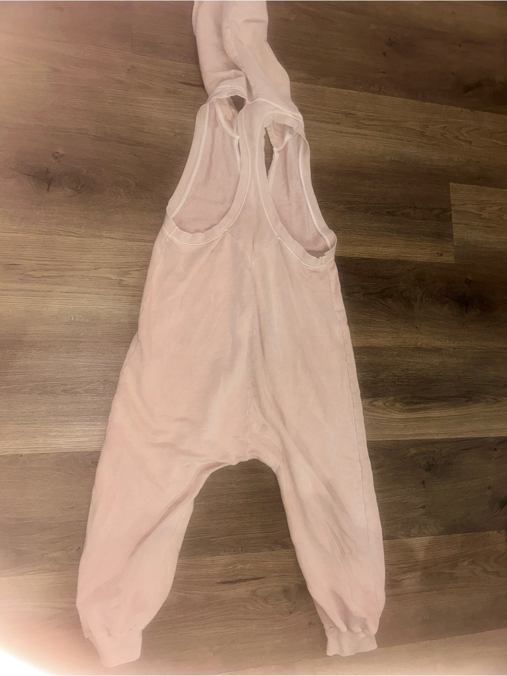 Free People Pale Pink Hooded Jumpsuit Romper - Picture 3 of 3